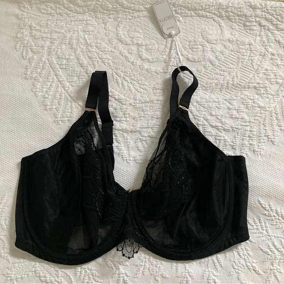 Elomi Intimates & Sleepwear Elomi Bra 42j Priya Plunge Black